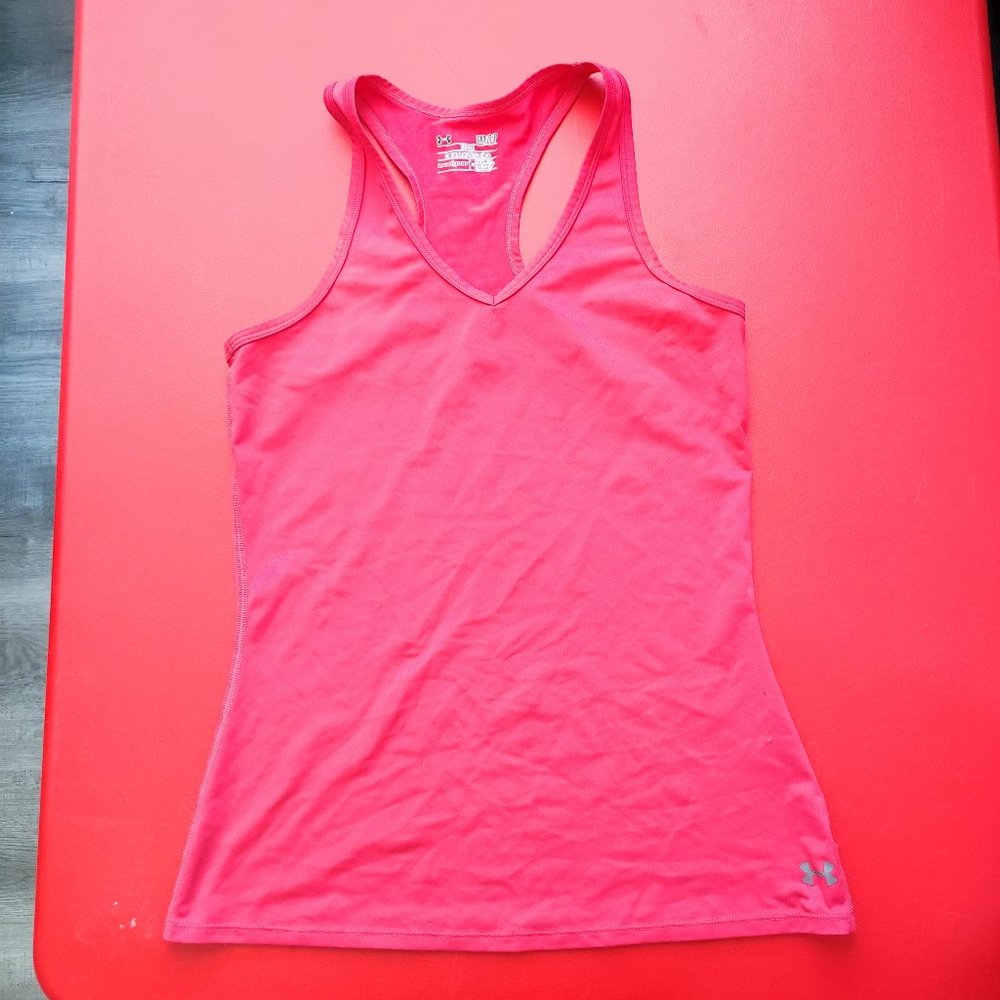 Under Armour athletic tank top red women's size SM